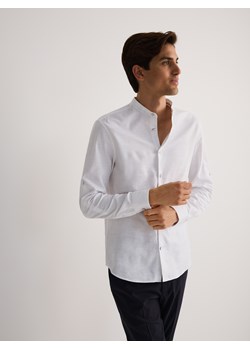 Reserved - Bawełniana koszula slim fit - biały ze sklepu Reserved w kategorii Koszule męskie - zdjęcie 186098072