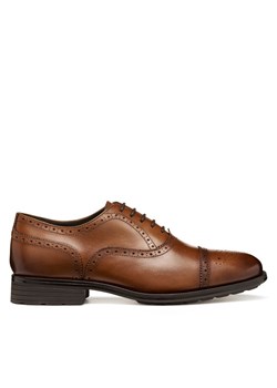 Półbuty Geox U Walk Pleasure F U46H8B 00043 C6610 Brązowy ze sklepu eobuwie.pl w kategorii Buty eleganckie męskie - zdjęcie 186098973