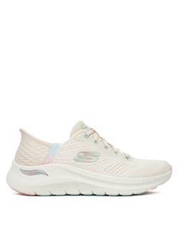 Sneakersy Skechers Arch Fit 2.0 150066/NTPK Beżowy ze sklepu eobuwie.pl w kategorii Buty sportowe damskie - zdjęcie 186099054