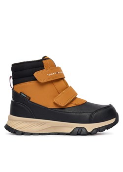 Śniegowce Tommy Hilfiger Velcro Bootie T1X5-34134-1592 D Czarny ze sklepu eobuwie.pl w kategorii Buty zimowe dziecięce - zdjęcie 186099062