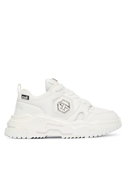 Sneakersy PHILIPP PLEIN New Predator FAES USC0837 PTE003N Biały ze sklepu eobuwie.pl w kategorii Buty sportowe męskie - zdjęcie 186099270