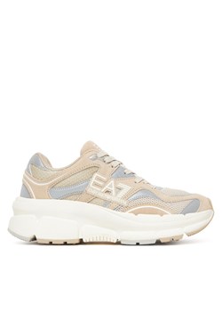 Sneakersy EA7 Emporio Armani X8X237 XK425 MZ202 Beżowy ze sklepu eobuwie.pl w kategorii Buty sportowe damskie - zdjęcie 186099313