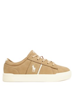 Sneakersy Polo Ralph Lauren Frazier RL03470272 Beżowy ze sklepu eobuwie.pl w kategorii Buty sportowe dziecięce - zdjęcie 186099722