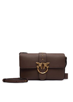 Torebka PINKO Love One Classic Slouchy Fl PLTT 104524 A2OX Brązowy ze sklepu eobuwie.pl w kategorii Listonoszki - zdjęcie 186099752
