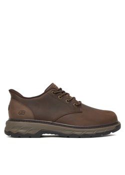 Półbuty Skechers Lockett 205307 COC Brązowy ze sklepu eobuwie.pl w kategorii Półbuty męskie - zdjęcie 186099764