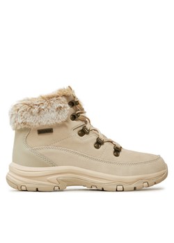 Trapery Skechers Trego - Snow Worries 167882/NAT Brązowy ze sklepu eobuwie.pl w kategorii Botki - zdjęcie 186099833