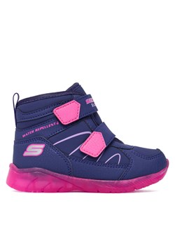 Śniegowce Skechers Illumi-Brights 319310N NVMT Granatowy ze sklepu eobuwie.pl w kategorii Buty zimowe dziecięce - zdjęcie 186099834
