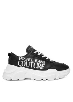 Sneakersy Versace Jeans Couture 79YA3SC1 Czarny ze sklepu eobuwie.pl w kategorii Buty sportowe męskie - zdjęcie 186099953