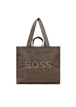 Torebka BOSS Deva 50536557 Brązowy ze sklepu eobuwie.pl w kategorii Torby Shopper bag - zdjęcie 186099974