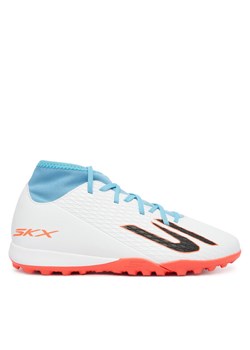 Buty do piłki nożnej Skechers Jr Youth Tf 252166L WTQP Biały ze sklepu eobuwie.pl w kategorii Buty sportowe dziecięce - zdjęcie 186099991