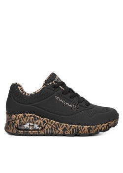 Sneakersy Skechers Uno 155506/BKRG Czarny ze sklepu eobuwie.pl w kategorii Buty sportowe damskie - zdjęcie 186100022