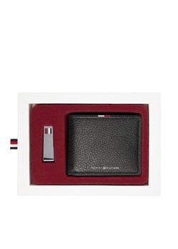 Portfel Tommy Hilfiger Th Corp Mini Cc Wallet & Clip AM0AM13607 Czarny ze sklepu eobuwie.pl w kategorii Portfele męskie - zdjęcie 186100092