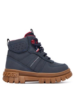 Trzewiki Tommy Hilfiger T1X5-34127-1696800 Granatowy ze sklepu eobuwie.pl w kategorii Buty zimowe dziecięce - zdjęcie 186100170