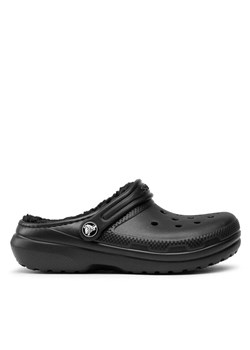 Klapki Crocs Classic Lined Clog K 207010 Czarny ze sklepu eobuwie.pl w kategorii Klapki dziecięce - zdjęcie 186100241