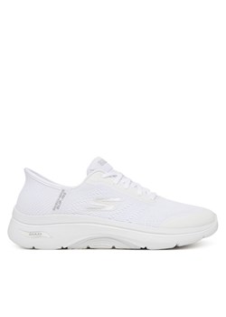 Sneakersy Skechers Go Walk Arch Fit 2.0 125319/WHT Biały ze sklepu eobuwie.pl w kategorii Buty sportowe damskie - zdjęcie 186100441