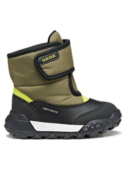 Śniegowce Geox B Trekkyup B Abx B566LA 054FU C3Y7N S Khaki ze sklepu eobuwie.pl w kategorii Buty zimowe dziecięce - zdjęcie 186100682