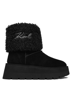 Śniegowce KARL LAGERFELD KL48653 Czarny ze sklepu eobuwie.pl w kategorii Śniegowce damskie - zdjęcie 186100742