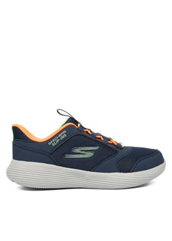 Sneakersy Skechers Go Run 400 V2 403899L NVOR Granatowy ze sklepu eobuwie.pl w kategorii Buty sportowe dziecięce - zdjęcie 186100800