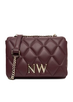 Torebka Nine West CEO-CHARLOTTE-I-S22558 Bordowy ze sklepu eobuwie.pl w kategorii Listonoszki - zdjęcie 186100802