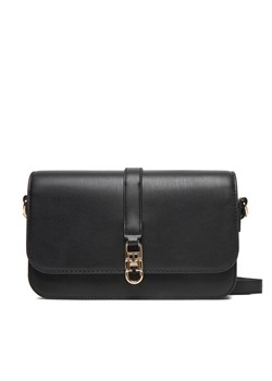 Torebka Tommy Hilfiger Th Libre Flap Crossover AW0AW17723 Czarny ze sklepu eobuwie.pl w kategorii Listonoszki - zdjęcie 186100873