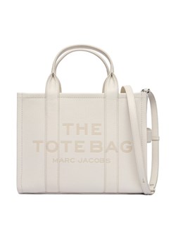 Torebka Marc Jacobs The Leather Medium Tote H004L01PF21 Écru ze sklepu eobuwie.pl w kategorii Torby Shopper bag - zdjęcie 186100902
