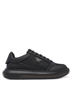 Sneakersy Emporio Armani EM003666 AF19532 MC105 Czarny ze sklepu eobuwie.pl w kategorii Buty sportowe męskie - zdjęcie 186101023