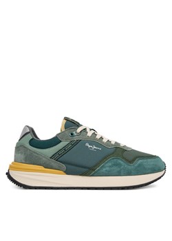 Sneakersy Pepe Jeans Buster Pro Main M PMS600009 Zielony ze sklepu eobuwie.pl w kategorii Buty sportowe męskie - zdjęcie 186101094