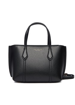 Torebka Tory Burch Perry Mini Tote 175548 Czarny ze sklepu eobuwie.pl w kategorii Torebki damskie - zdjęcie 186101262
