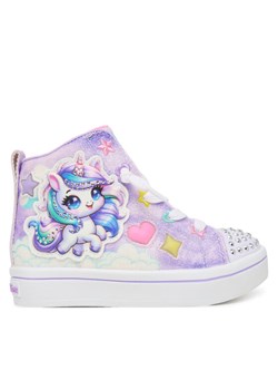 Sneakersy Skechers Twi-Lites 2.0 314378N LVMT Fioletowy ze sklepu eobuwie.pl w kategorii Buty sportowe dziecięce - zdjęcie 186101311