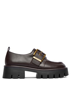 Loafersy MICHAEL Michael Kors Colby 40F4COFP1L Brązowy ze sklepu eobuwie.pl w kategorii Lordsy damskie - zdjęcie 186101382
