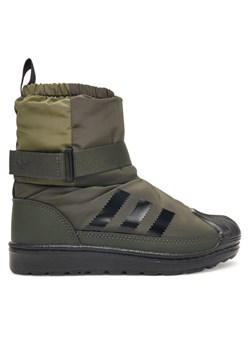 Śniegowce adidas Superstar 360 Winterized Boot JQ7950 Khaki ze sklepu eobuwie.pl w kategorii Buty zimowe dziecięce - zdjęcie 186101530