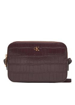 Torebka Calvin Klein LV04F3285G Bordowy ze sklepu eobuwie.pl w kategorii Listonoszki - zdjęcie 186101592