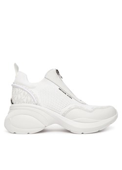 Sneakersy MICHAEL Michael Kors Zuma Mixed-Media Trainer 43F5ZUFP3L Biały ze sklepu eobuwie.pl w kategorii Buty sportowe damskie - zdjęcie 186101771