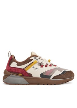 Sneakersy Pepe Jeans Stoke Sport M PMS600013 Brązowy ze sklepu eobuwie.pl w kategorii Buty sportowe męskie - zdjęcie 186101941