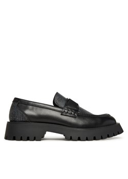 Loafersy Guess FMFZIA LEL14 Czarny ze sklepu eobuwie.pl w kategorii Mokasyny męskie - zdjęcie 186102001
