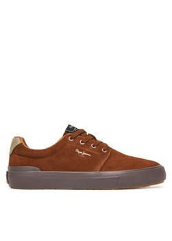 Sneakersy Pepe Jeans Ben Casual M PMS300002 Brązowy ze sklepu eobuwie.pl w kategorii Buty sportowe męskie - zdjęcie 186102012