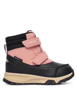 Śniegowce Tommy Hilfiger Velcro Bootie T1A5-34048-1592 M Czarny ze sklepu eobuwie.pl w kategorii Buty zimowe dziecięce - zdjęcie 186102064