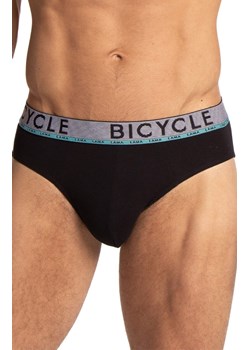 2-pack bawełniane slipy męskie M-1063SD, Kolor czarno-turkusowy, Rozmiar L, LAMA ze sklepu Primodo w kategorii Majtki męskie - zdjęcie 186119361