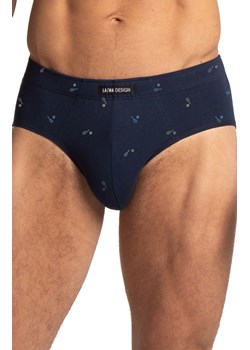 2-pack bawełniane slipy męskie plus size M-1073CLEX, Kolor czarno-granatowy, Rozmiar 3XL, LAMA ze sklepu Primodo w kategorii Majtki męskie - zdjęcie 186119372
