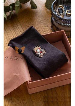 Skarpetki damskie bezuciskowe brązowe YN5044 Miś, Kolor brązowy, Rozmiar uniwersalny, Magnetis ze sklepu Primodo w kategorii Skarpetki damskie - zdjęcie 186119502