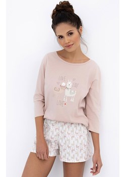 Sensis bawełniana piżama damska Lama 3/4, Kolor brudny róż, Rozmiar S, SENSIS ze sklepu Primodo w kategorii Piżamy damskie - zdjęcie 186119910