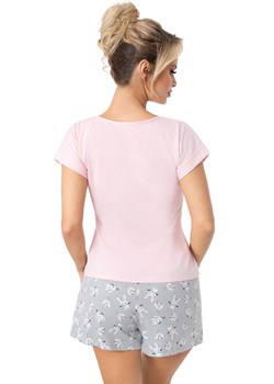 Piżama damska na krótki rękaw różowo-szara Bunny short, Kolor różowo-szary, Rozmiar S, Donna - id: 217929 - marki Donna - 186120842 Piżama damska na krótki rękaw różowo-szara Bunny short, Kolor różowo-szary, Rozmiar S, Donna ze sklepu Intymna w kategorii Piżamy damskie - zdjęcie 186120842