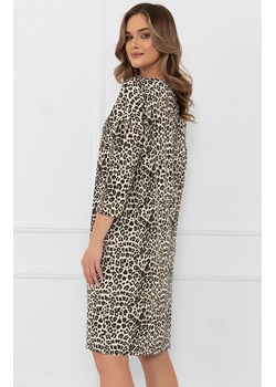 Koszula nocna damska w panterkę z rękawem 3/4 Kenia, Kolor panterka, Rozmiar S, Italian Fashion ze sklepu Intymna w kategorii Koszule nocne - zdjęcie 186120984
