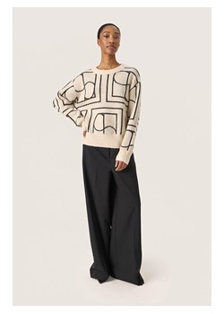 Soaked in Luxury Sweter w kolorze beżowo-antracytowym ze sklepu Limango Polska w kategorii Swetry damskie - zdjęcie 186124773