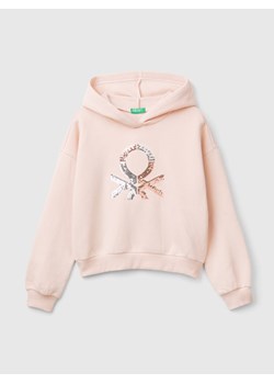 Benetton Bluza w kolorze jasnoróżowym ze sklepu Limango Polska w kategorii Bluzy dziewczęce - zdjęcie 186124862