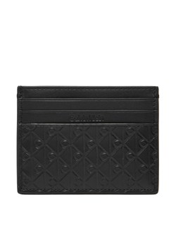 Etui na karty kredytowe Calvin Klein Embossed Emblem Card Case LV04D1128G Czarny ze sklepu eobuwie.pl w kategorii Etui - zdjęcie 186124960