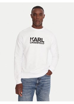 KARL LAGERFELD Bluza 705091 554917 Biały Regular Fit ze sklepu MODIVO w kategorii Bluzy męskie - zdjęcie 186125140