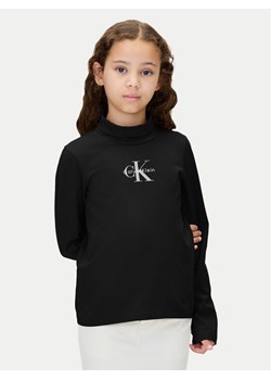 Calvin Klein Jeans Bluzka IG0IG03044 Czarny Regular Fit ze sklepu MODIVO w kategorii Bluzki dziewczęce - zdjęcie 186125180