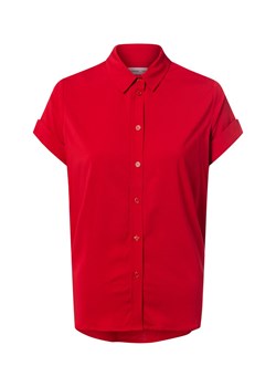 Samsøe Samsøe Bluzka damska z krótkim rękawem - Majan Kobiety wiskoza czerwony jednolity ze sklepu vangraaf w kategorii Bluzki damskie - zdjęcie 186126070