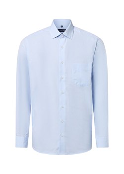 Andrew James Koszula męska Mężczyźni Regular Fit Bawełna jasnoniebieski jednolity ze sklepu vangraaf w kategorii Koszule męskie - zdjęcie 186126083